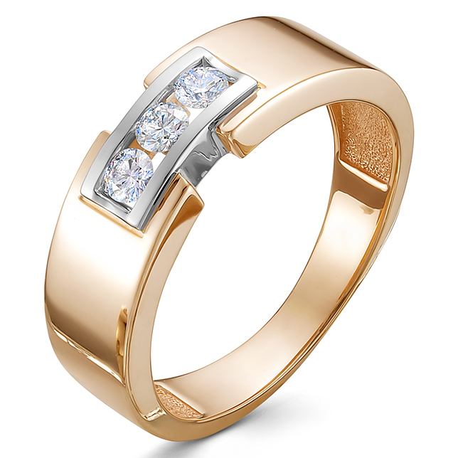 Кольцо, золото, бриллиант, 688-1100